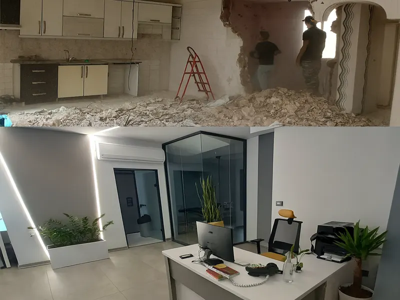 عکس بازسازی ساختمان در تهران